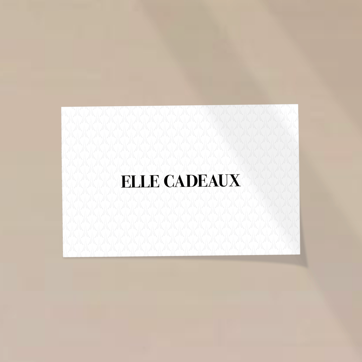 Personalized handwritten gift note by Elle Cadeaux