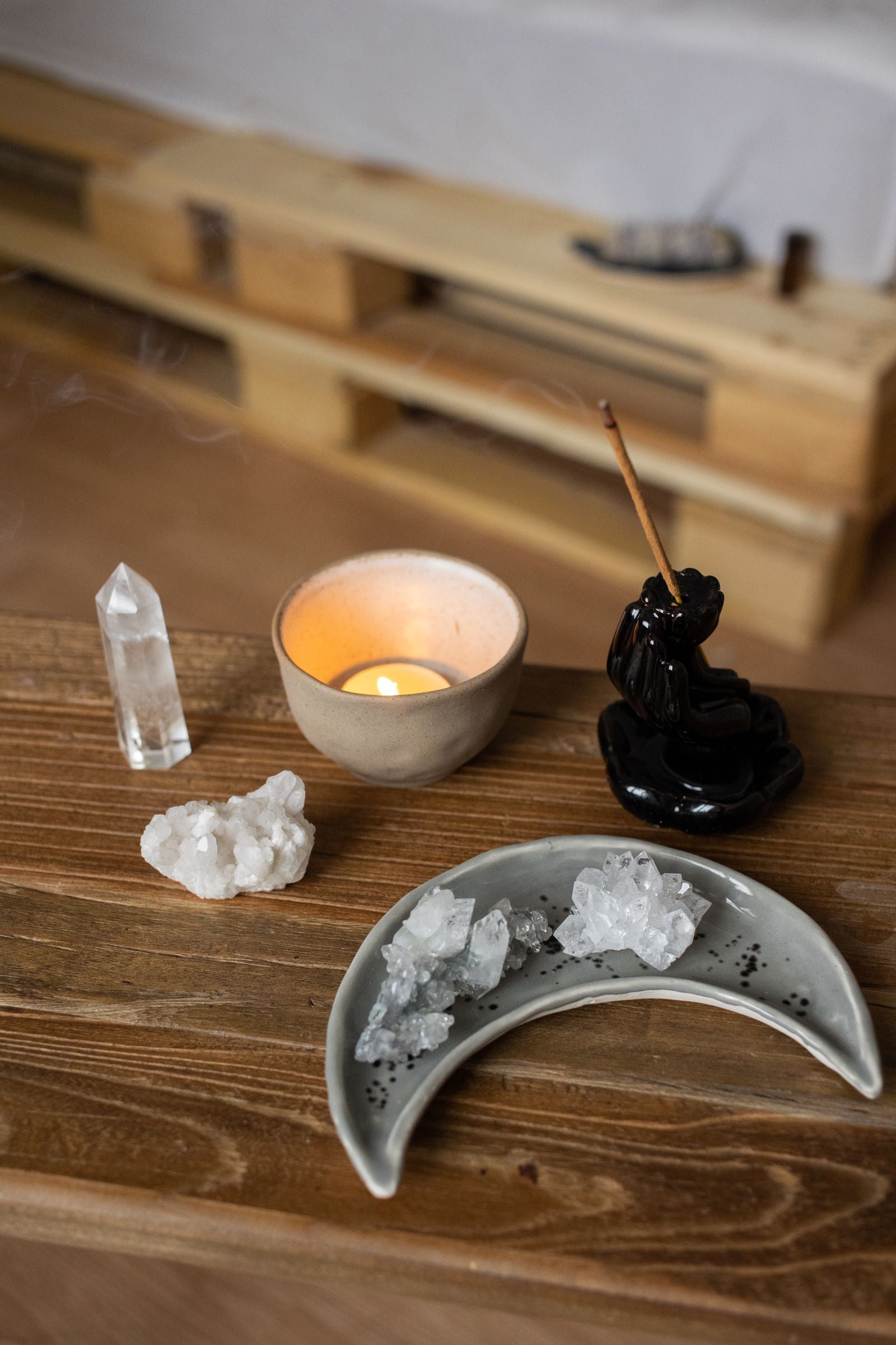 Diptyque vs. Jo Malone vs. Crystal Diffusers: Luxury Home Fragrance Showdown — crystals, incense and candle for aromatherapy